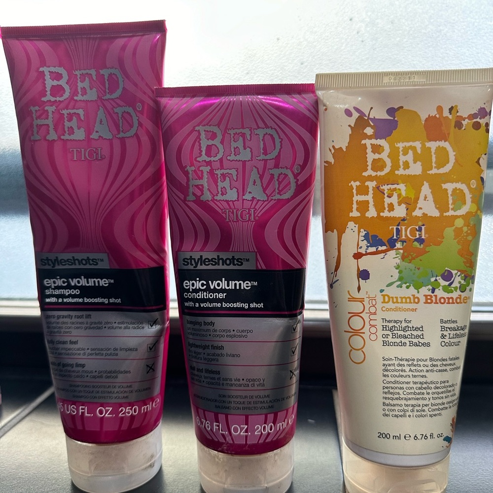 Bed head Blonde Shampoo and Conditioners used